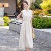 法式连衣裙2025夏季新款时尚优雅气质收腰显瘦简约中长款裙子 HR-MLJL61005 商品缩略图0