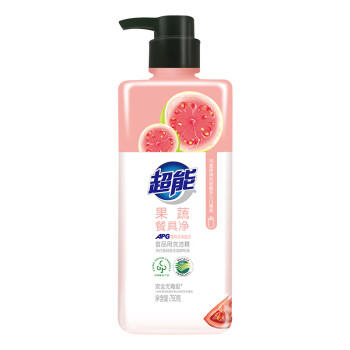 超能果蔬餐具净750g*1瓶 强力去油APG果蔬奶瓶安心洗 颜色随机发 商品图5