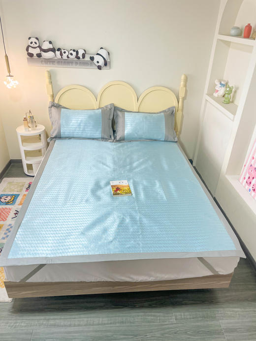 【维科家纺】缤纷菱格凉感抑菌冰丝席 商品图2