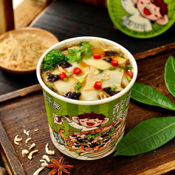 班干部（BANGANBU） 酸汤面叶99g*6桶整箱装 河南特产泡面桶装夜宵速食方便面整箱 /粮油调味 /方便食品 /有料煮面 商品图6