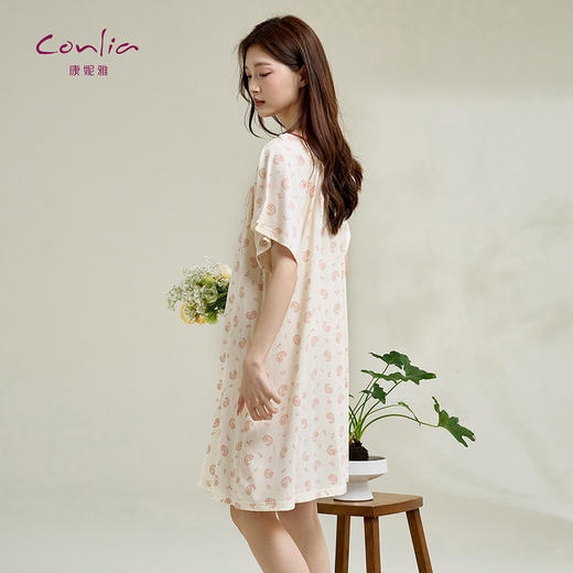 康妮雅女式短袖睡裙 521622033 商品图3