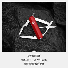 维氏瑞士军刀逍遥派10项多功能刀水果刀折叠刀红色0.6363-012.6