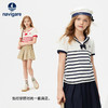 【纳维凯尔】【120-165】Navigare意大利小帆船女童夏款海军风短袖T恤 商品缩略图6