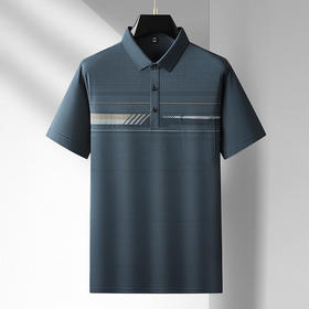 男士POLO衫商务男装时尚印花口袋短袖T恤   PSL28855*
