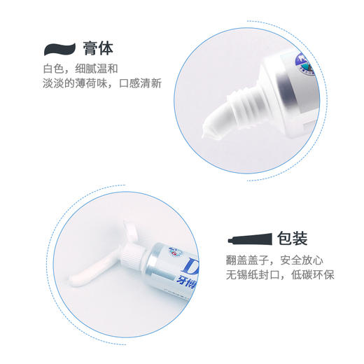 牙博士去渍美白牙膏 105g*3支装 商品图6
