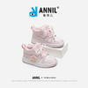 ANNIL/安奈儿童鞋冬季水晶绒保暖棉鞋女童樱花粉加绒宝宝板鞋小童HG4404088 商品缩略图2
