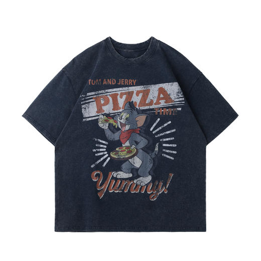 【猫和老鼠联名】 BJHG不计后果 美式短袖t恤男款夏季卡通做旧半袖t 商品图4