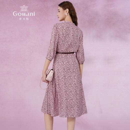 乔万尼真丝桑蚕丝连衣裙夏收腰裙ET2E216 商品图4