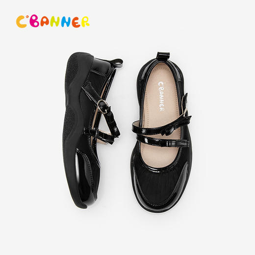 千百度童鞋芭蕾舞薄底玛丽珍鞋女童洋气时尚小香风浅口单鞋公主鞋A25193901 商品图4