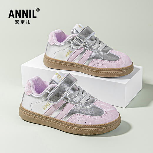 ANNIL/安奈儿儿童板鞋子2025春季软底防滑运动童鞋男童阿甘鞋女童德训鞋HM5104182 商品图1