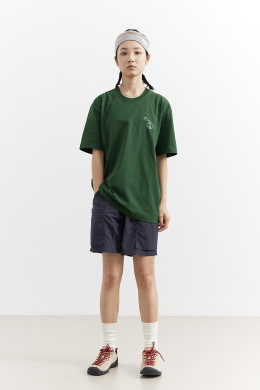 吃茶去chichaqu2025新款全棉圆领短袖T恤男女宽松印花创意图案 商品图3