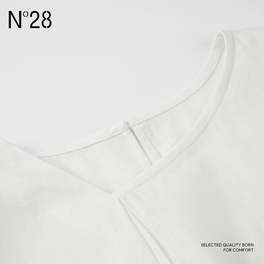 N°28 夏季新款新中式国风宽松短袖 气质复古简约女士休闲上衣885242S529 商品图5