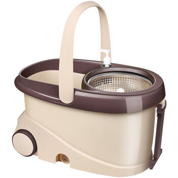 百家好世旋转拖把31cm宽110cm长2棉头加大免手洗2026懒人家用带轮脱水桶 商品图1