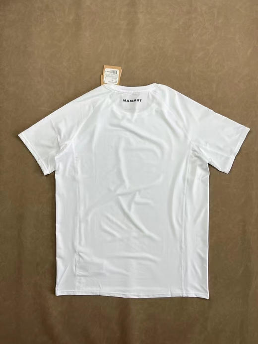 新款正品Mammut猛犸象Selun FL透气弹力速干舒适短袖T恤，黑白两色，尺码M～2XL 商品图3