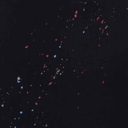 T3373夏季高级感新款潮牌设计感泼墨圆领短袖T恤嘻哈气质简约宽松上衣 商品图3