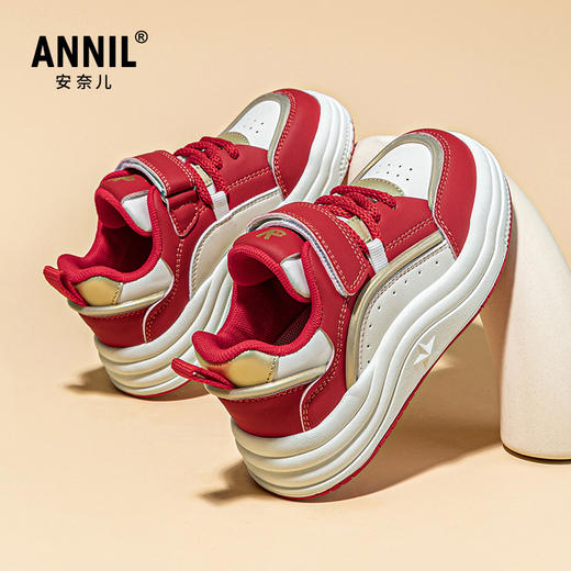 ANNIL/安奈儿童鞋2024潮流新款休闲鞋舒适百搭运动鞋甜酷秋季板鞋HM4304017 商品图1