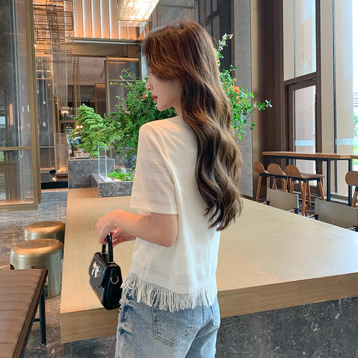 【清仓超15天不保价】奢姿大码女装2025夏季新款气质优雅圆领上衣胖妹妹时尚短袖衬衫9952253255 商品图3