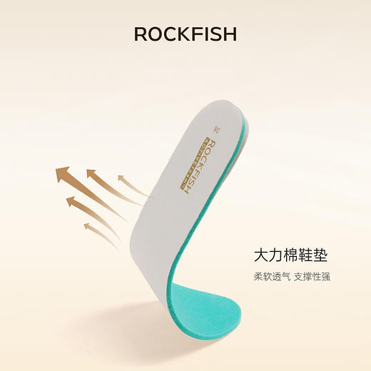 Rockfish 901厚底豹纹德训鞋美式复古增高芭蕾时尚休闲板鞋 商品图3