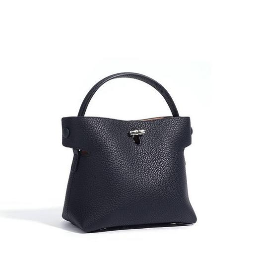 【预售3天】2025小众竹节包荔枝纹托特包通勤韩版迷你水桶包DDF9953 商品图5