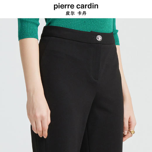 [皮尔卡丹女装]简约拼接修身百褶通勤假两件连衣裙 商品图4