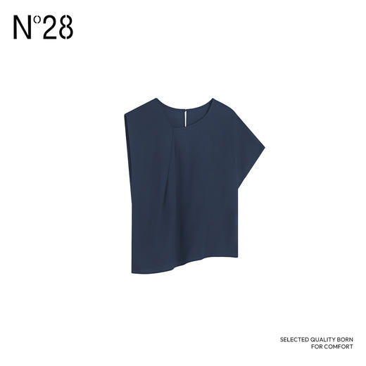 N°28 夏季新款新中式国风宽松短袖 气质复古简约女士休闲上衣885242S529 商品图4