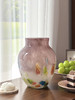 中古风彩色渐变波点玻璃花瓶法式高级感玄关客厅艺术花器插花摆件 商品缩略图6