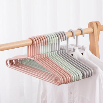 茶花 大衣架 防滑衣架子 衣挂架晒衣架衣服撑子挂衣架 18支装 商品图1