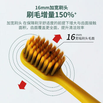 雅康韩国进口BBC宽头火山炭丝成人软毛牙刷4支 商品图2