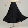 MYX-YGLR-A61-L垂坠感修身百褶大摆裙松紧腰休闲长裙2025夏季新款洋气简约半身裙 商品缩略图2