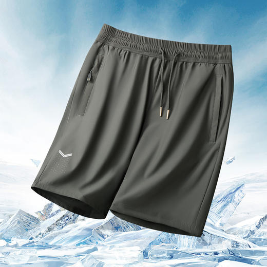 【DK】大依优型大码男装冰丝短裤五分裤中裤弹力加肥加大大号短裤运动男士胖子 商品图4