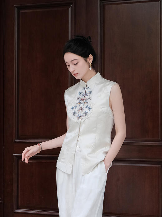 盛唐牡丹| 手工刺绣如意对襟上衣 商品图6