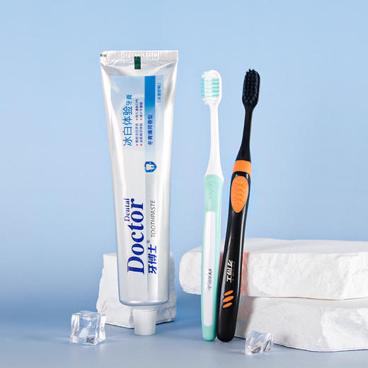 牙博士冰白体验牙膏（175g+2支牙刷）*3组 商品图8