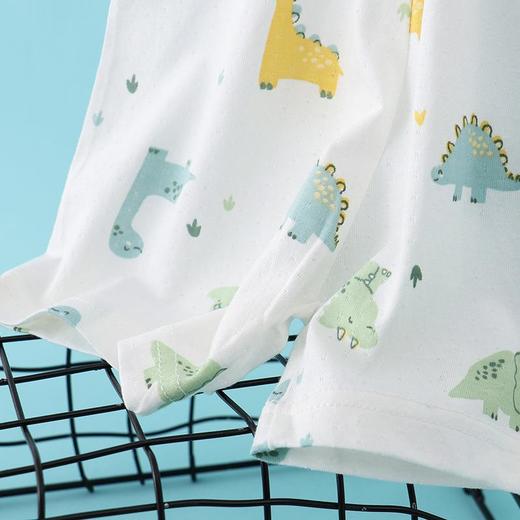 【买一送一】儿童纯棉网眼套装睡衣男女童背心短裤宝宝家居服冰丝夏季大童男孩空调服90-160 商品图3