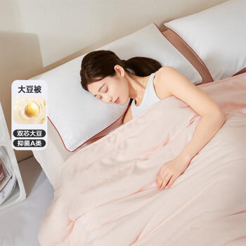 水星家纺被子大豆被60%大豆纤维被春秋被双人空调被芯200x230cm约5.1斤 商品图1