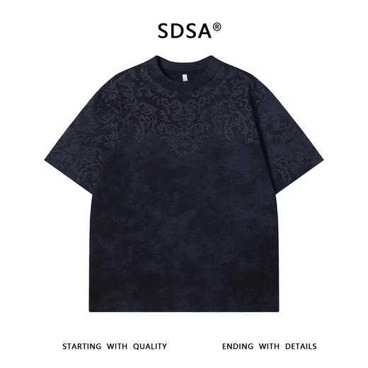 T3395夏季高级感新款美式扎染潮牌立体印花圆领短袖T恤百搭时尚上衣 商品图1