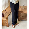 「K」洛诗琳10010气质休闲裤2025夏季新款松紧腰直筒阔腿裤10010 商品缩略图4