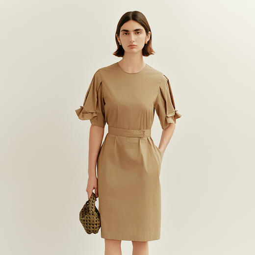 N°28 2025夏季新款花苞裙连衣裙女垂感气质显瘦系带裙子885251L588 商品图3