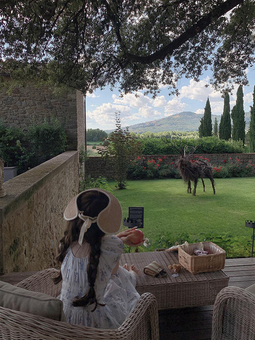 金蘑菇菇 Antica Roma少女的祈祷 / 小兰花法式泡泡袖连衣裙 商品图9