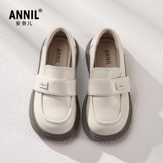 ANNIL/安奈儿女童皮鞋2025新款春季儿童鞋小女孩舞蹈宴会软底公主乐福鞋HG5101220 商品图0