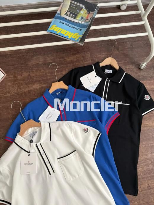 蒙口织带标识印花翻领POLO衫 商品图4