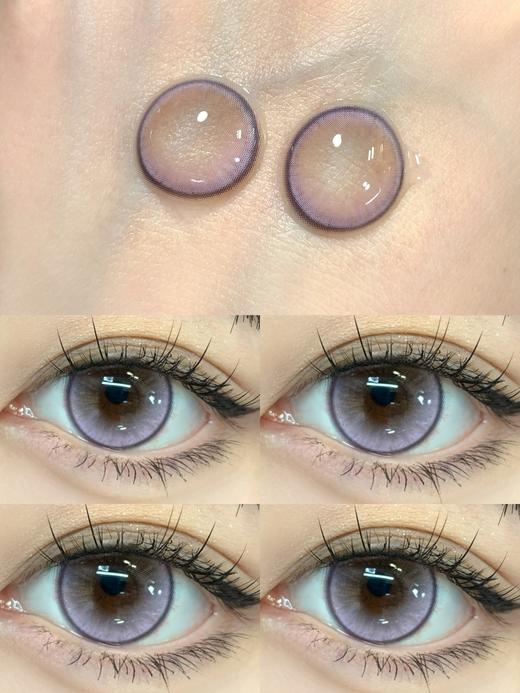 Lillilly旗下|Y26粉茸花&Y27蓝梦蝶 | 14.5mm白狮参考着色大直径 | 月抛2片 商品图1