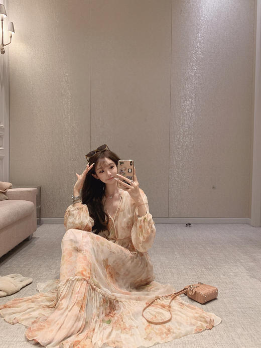 金蘑菇菇 pink memorie松香栀子茶/ zimmer私服  温柔氛围碎花系 商品图5