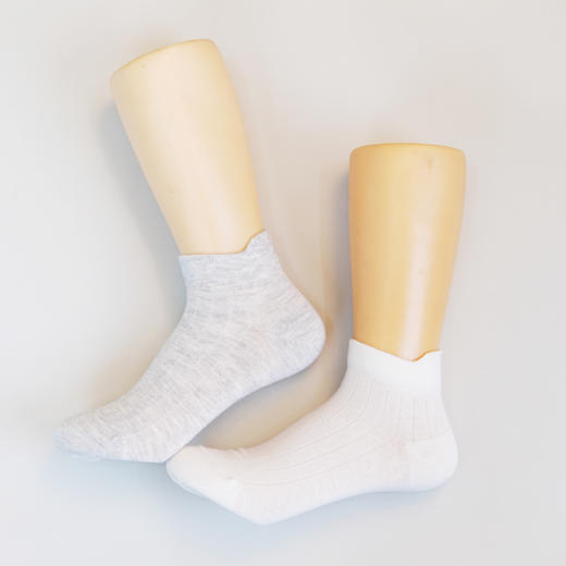 【6双6折】女士棉麻夏季船袜纯色短筒袜薄袜子女士袜子【2双装 2512306】 商品图3