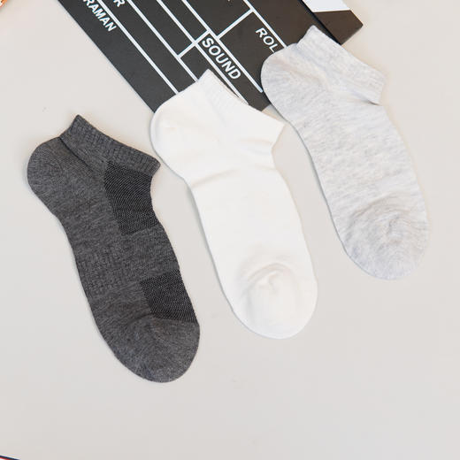 【6双6折】男士夏季棉麻薄袜子网面夏季男袜棉麻船袜短袜子【2双装 2511303】 商品图1