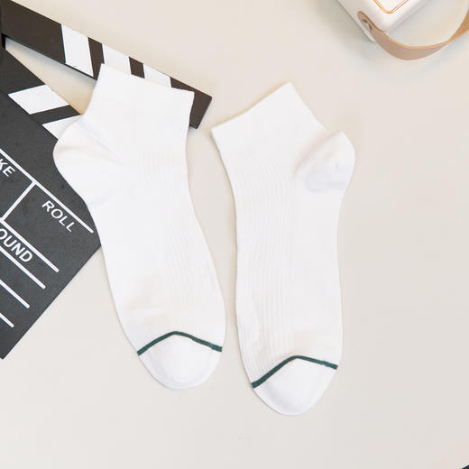 【6双6折】男士短筒休闲袜夏季薄袜松口男袜男士船袜【2双装 2511603】 商品图3