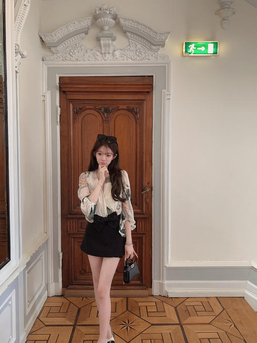 金蘑菇菇 the roe钟情海棠花 / 夏末娇贵美人 可拆卸蝴蝶结 商品图0