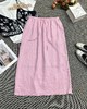 G5BQ30683#全亚麻后开叉半裙 商品缩略图2