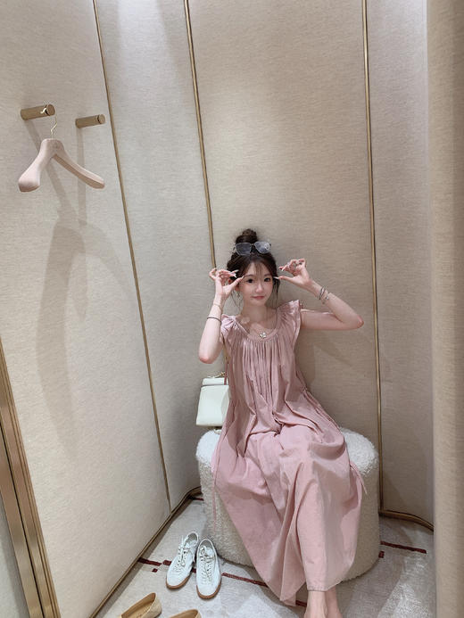 金蘑菇菇 Piazzano露丝妹妹的翩翩懒人裙/ 100棉 小飞袖慵懒宽松连衣裙 商品图8