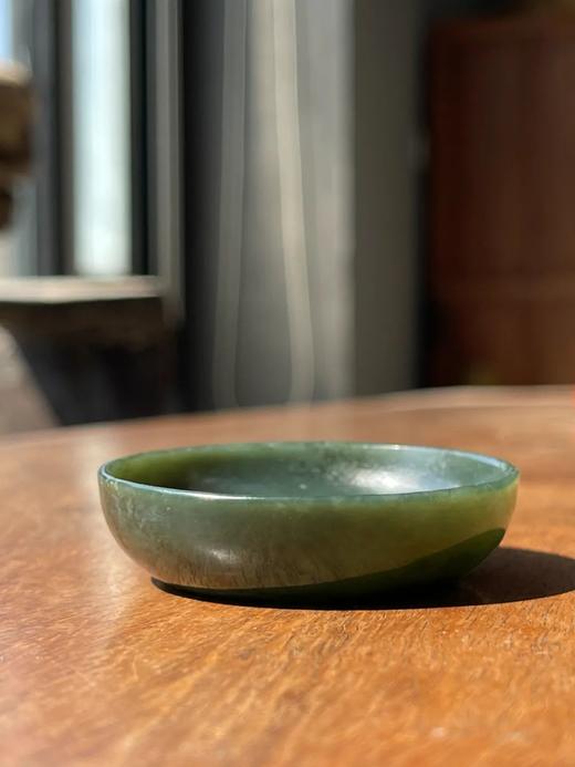 和田碧玉雕平底浅碗，顺丰包邮 商品图12