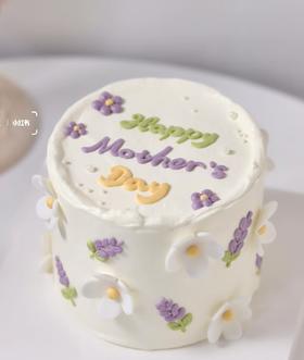 【加高胚】母亲节--【小清新花朵happy  mother day】母亲节、送妈妈蛋糕